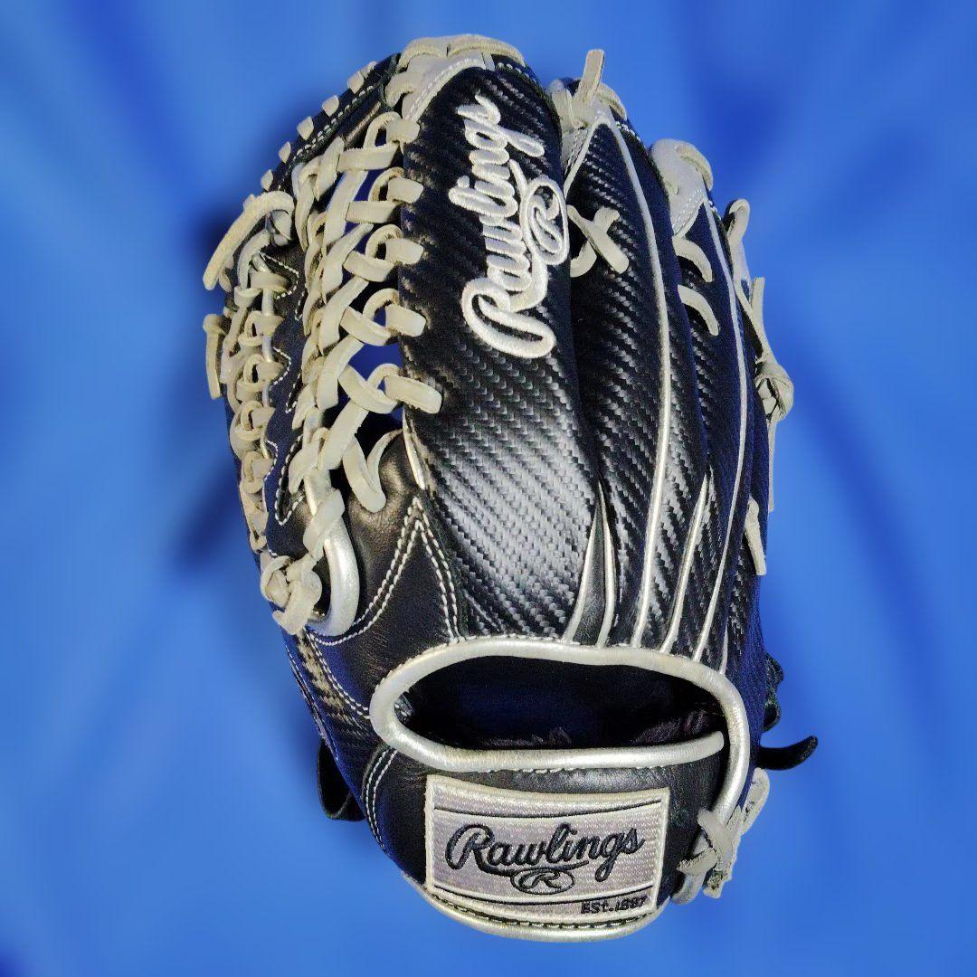 ローリングス 軟式グローブ 黒/シルバー12 1/2インチ