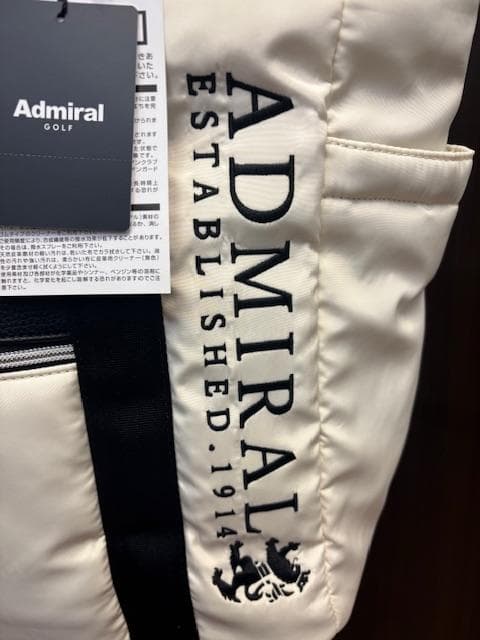 アドミラル ADMZ5BT7 ゴルフバッグ ホワイト/ブラック 新品