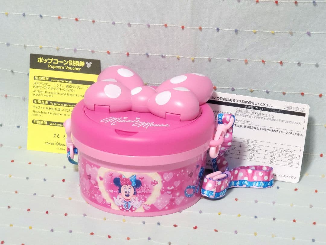 未使用 ミニーのファンダーランド ポップコーンバケット 東京ディズニーリゾート