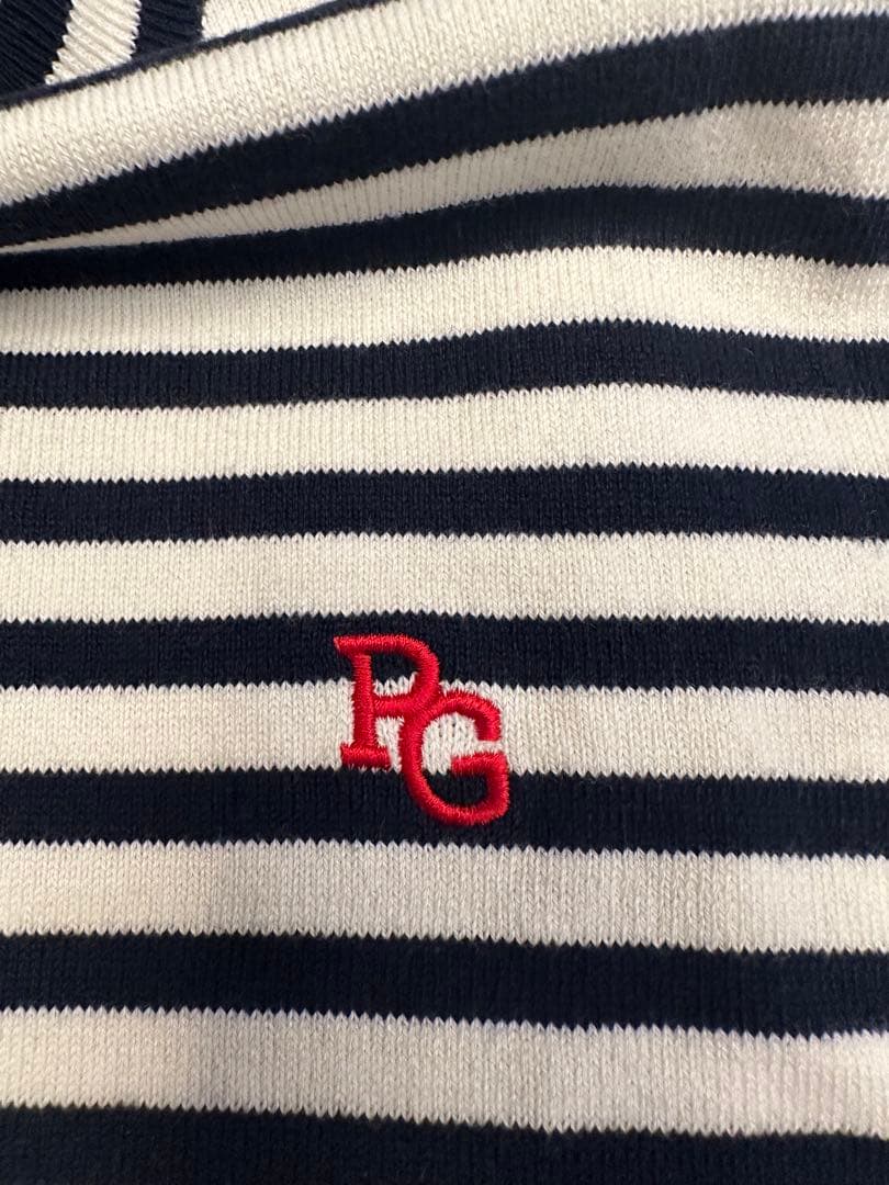 パーリーゲイツ　メンズ　ハイネックニット　ボーダー　サイズ4