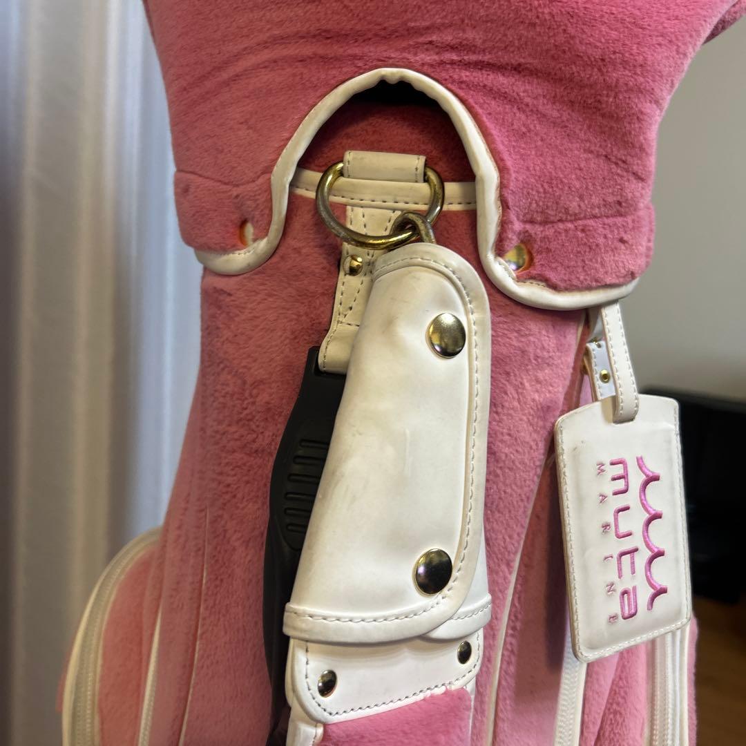 ムータマリンゴルフ　エコファー　キャディバッグ　ピンク