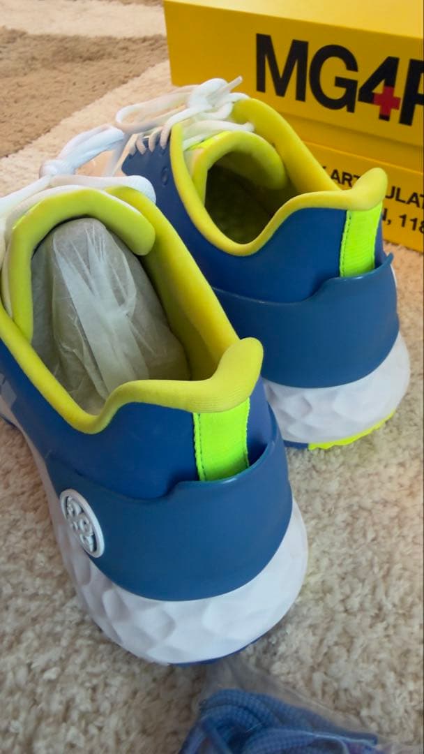 G/FORE MG4+ ゴルフシューズ ホワイト/ブルー/イエロー