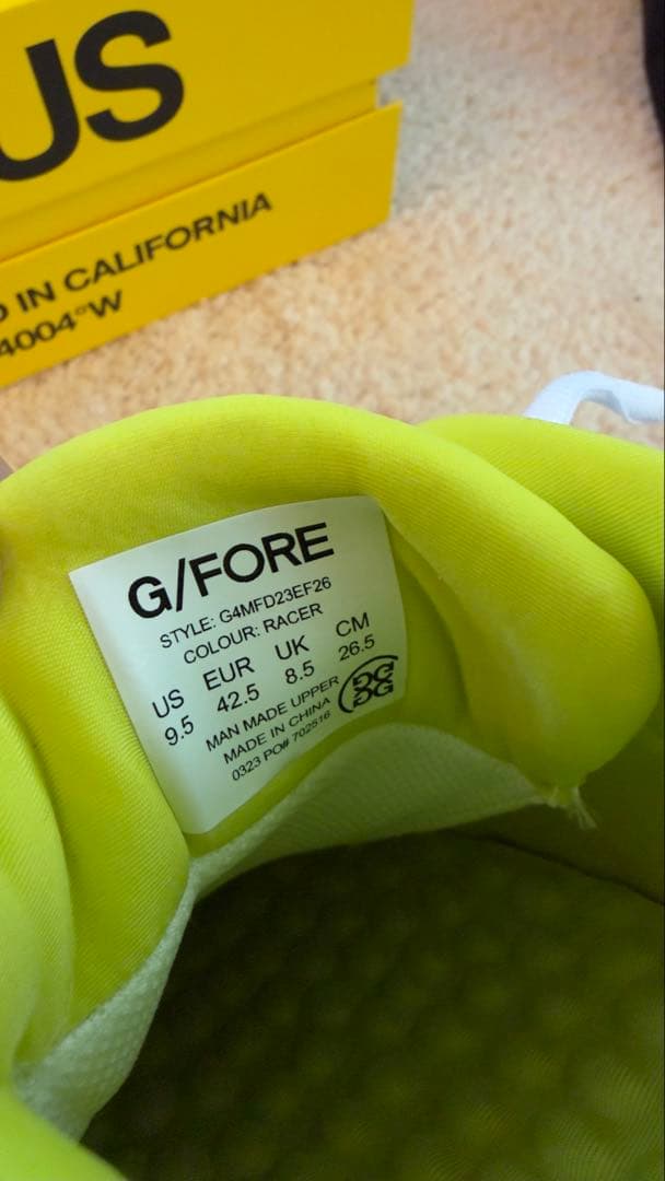 G/FORE MG4+ ゴルフシューズ ホワイト/ブルー/イエロー