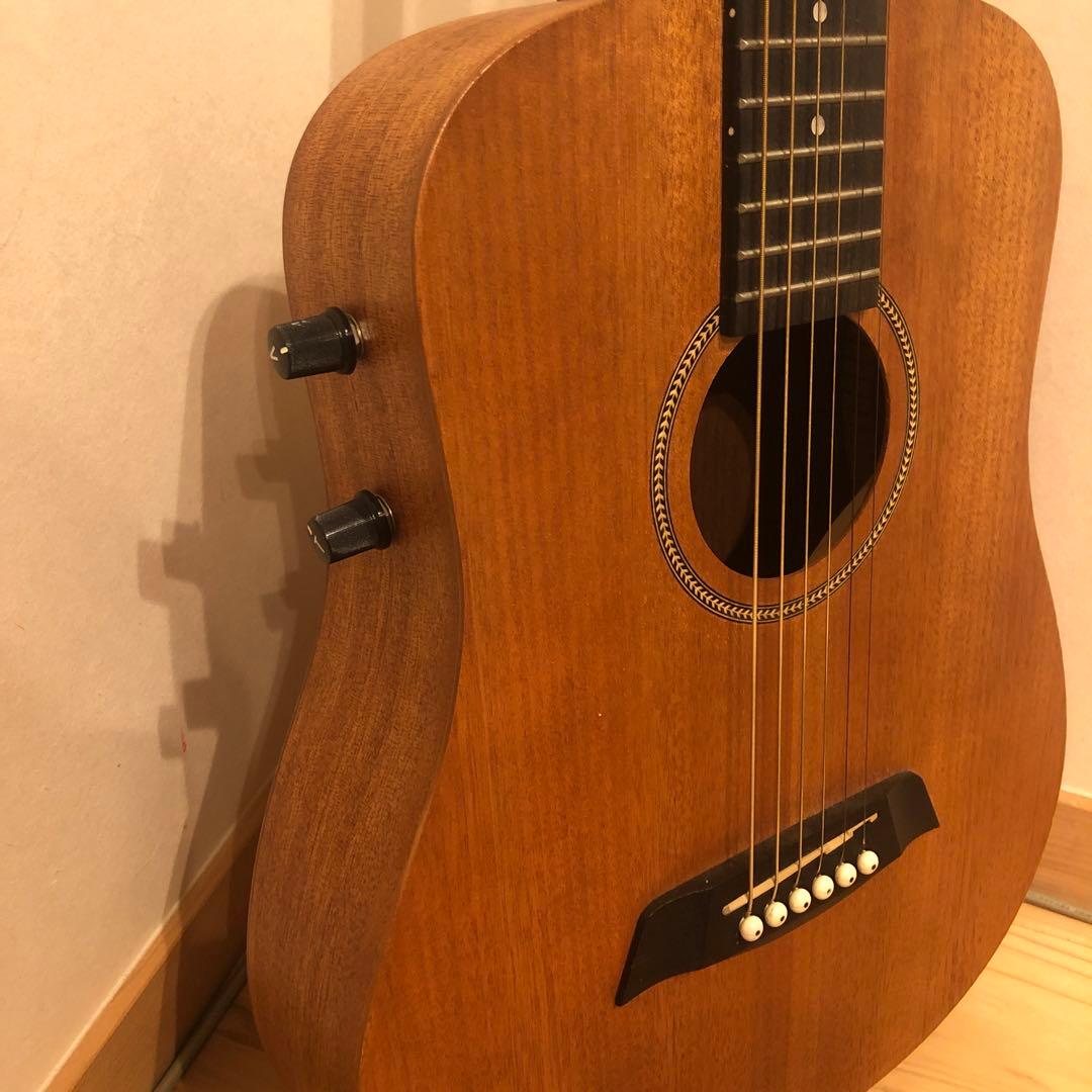 アコースティックミニギター 6弦 ナチュラルウッド