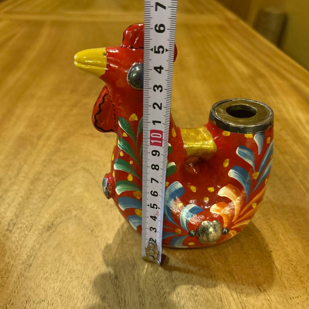 ポルトガル　ビンテージ　ニワトリ花瓶