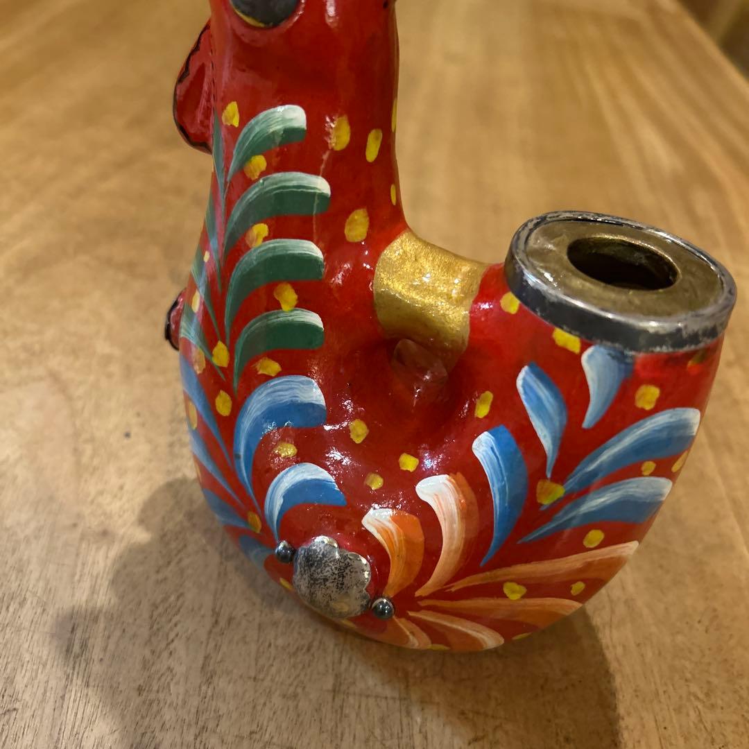 ポルトガル　ビンテージ　ニワトリ花瓶