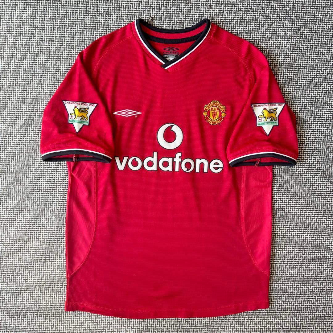 【プレミア優勝パッチ付き】D・ベッカム ＃７ マンチェスター・U ００／０１