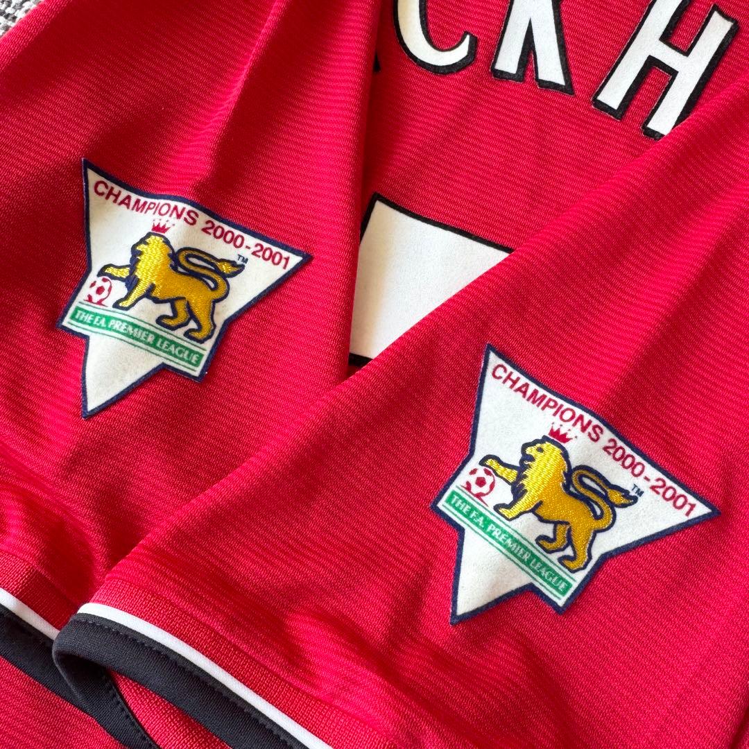 【プレミア優勝パッチ付き】D・ベッカム ＃７ マンチェスター・U ００／０１