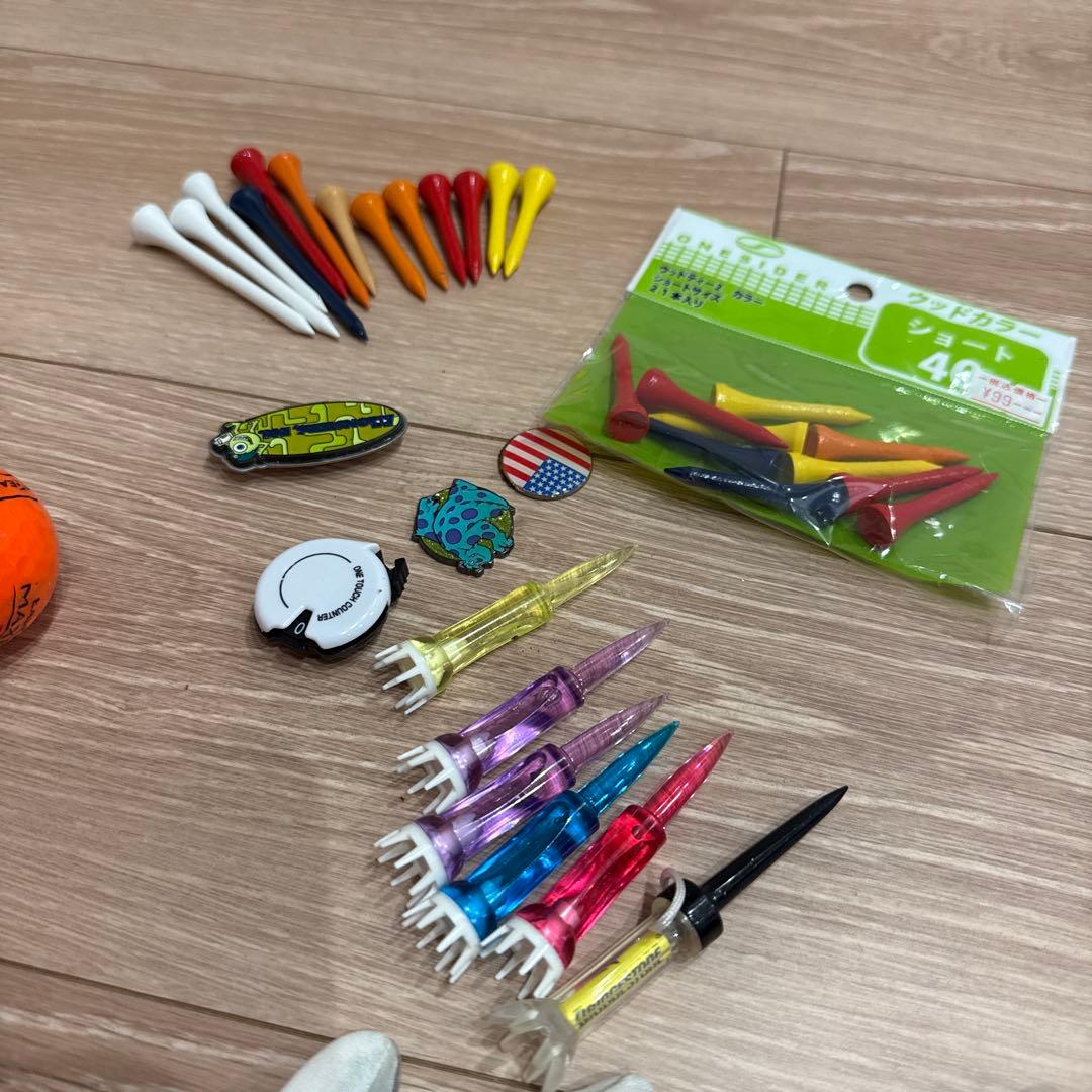 TOURSTAGE ゴルフバッグ クラブセット＋ ボール28個と小物