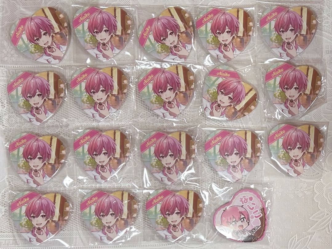 【最終お値下げ中】いれいす ないこ バレンタイン ハート缶バッジ