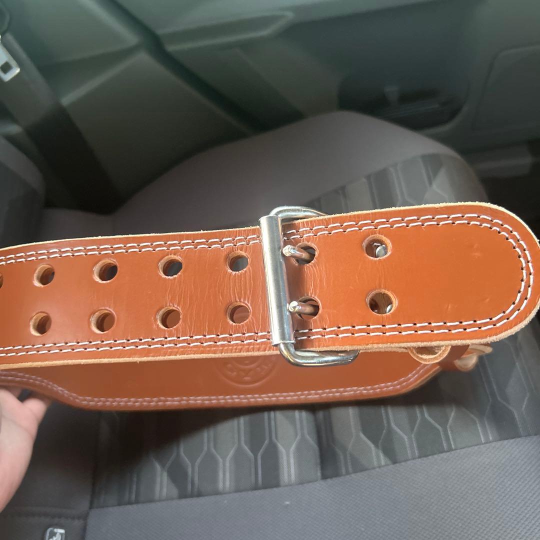 GOLD’S GYM G3324 プロレザーベルト／ほぼ未使用級