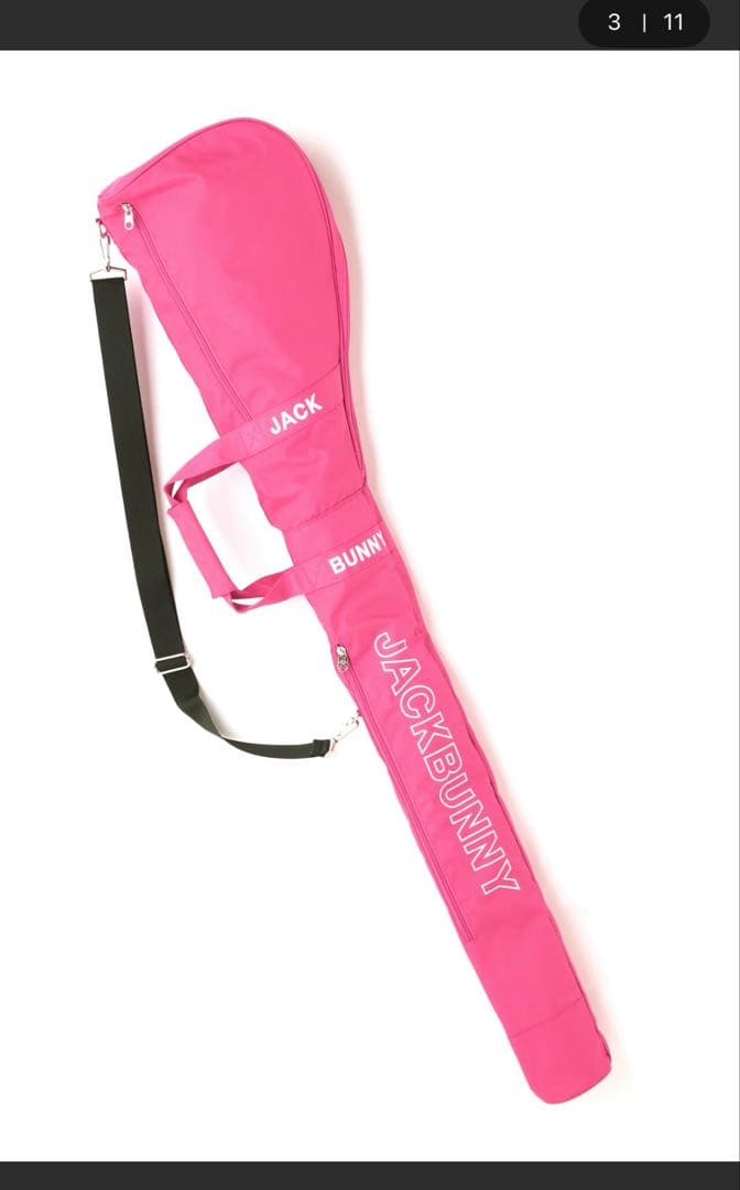 JACK BUNNY ゴルフバッグ ピンク