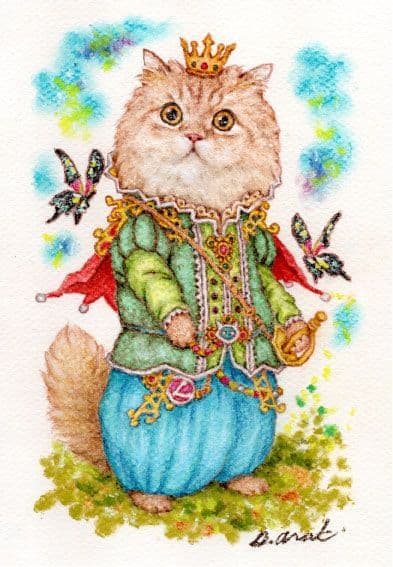 フォロワー様は価格から10％OFF【ペット画オーダー制作（A5用紙　１匹描き）】