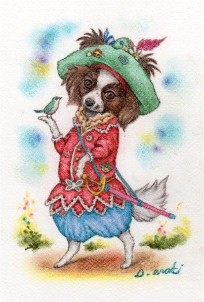 フォロワー様は価格から10％OFF【ペット画オーダー制作（A5用紙　１匹描き）】