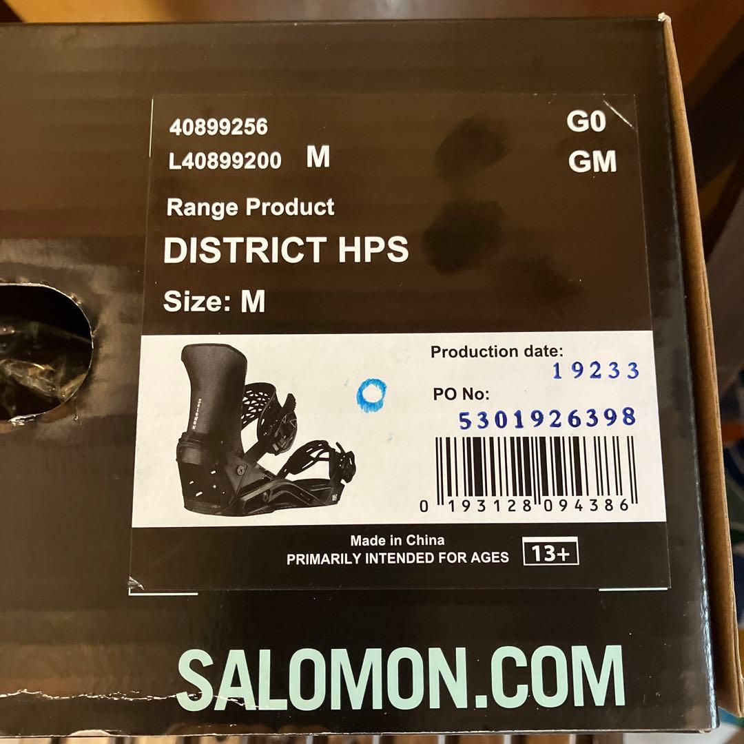 salomon DISTRICT HPS ビンディング　サロモン　中井孝治　M