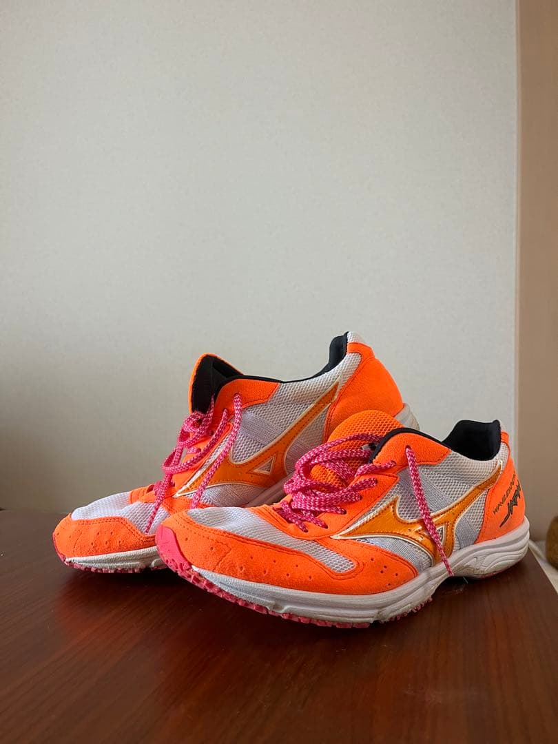 Mizuno ウェーブエンペラーJAPAN4 オレンジ×ホワイト