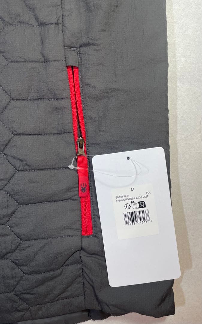 FORD&SPYDER グレー/赤 ベスト