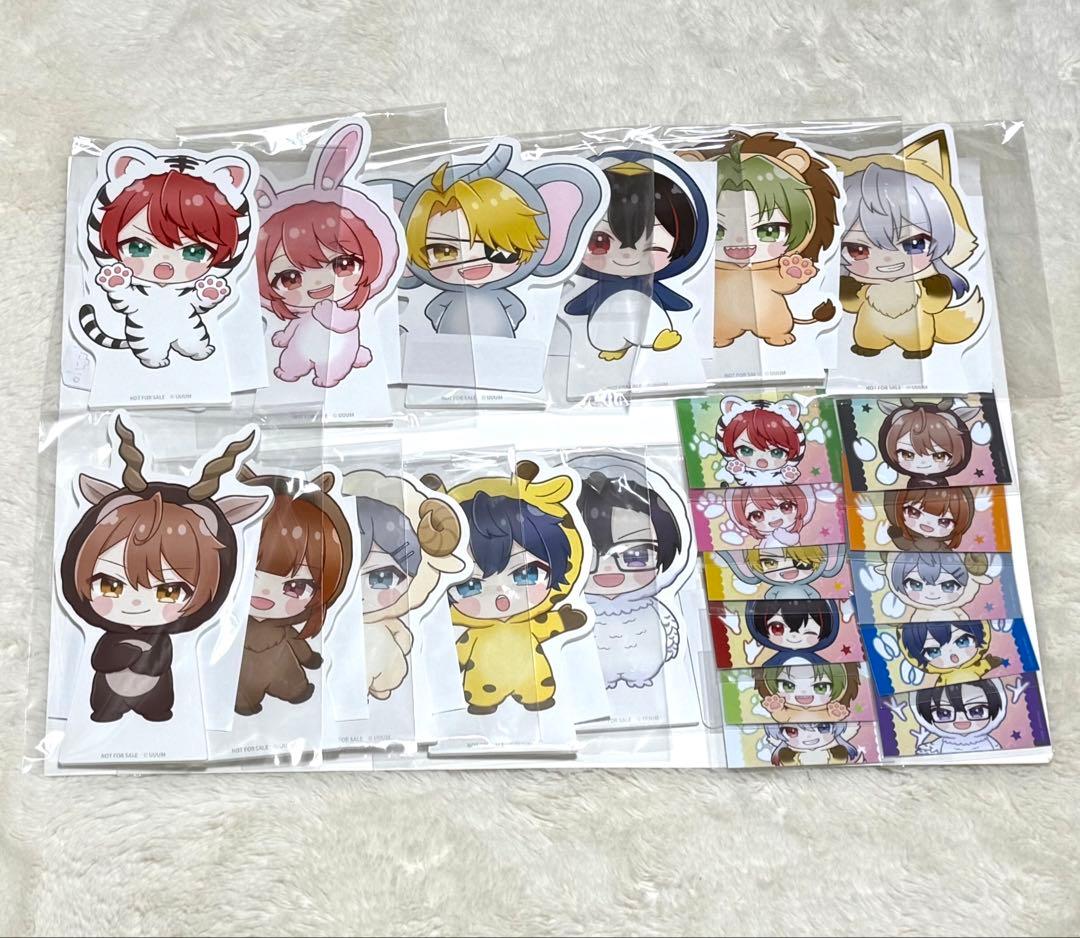 カラフルピーチ　東武動物公園　ミニパネル ステッカー　コンプリート