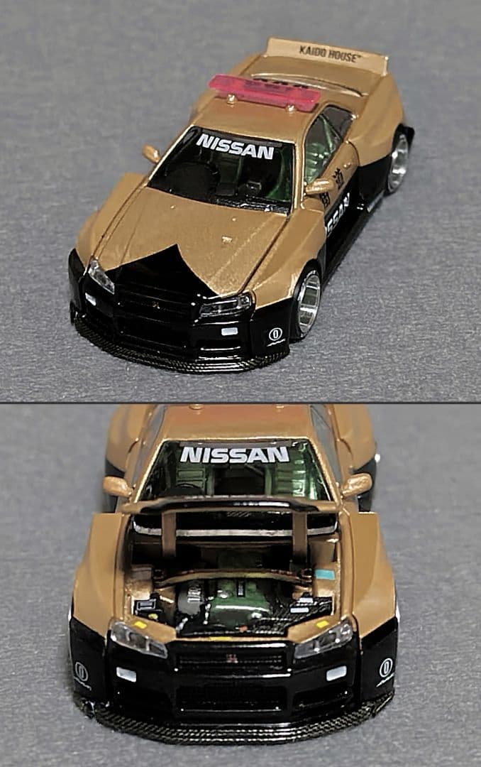 ミニカー (R34) KaidoWorks V2 Aero Police BLKLTD