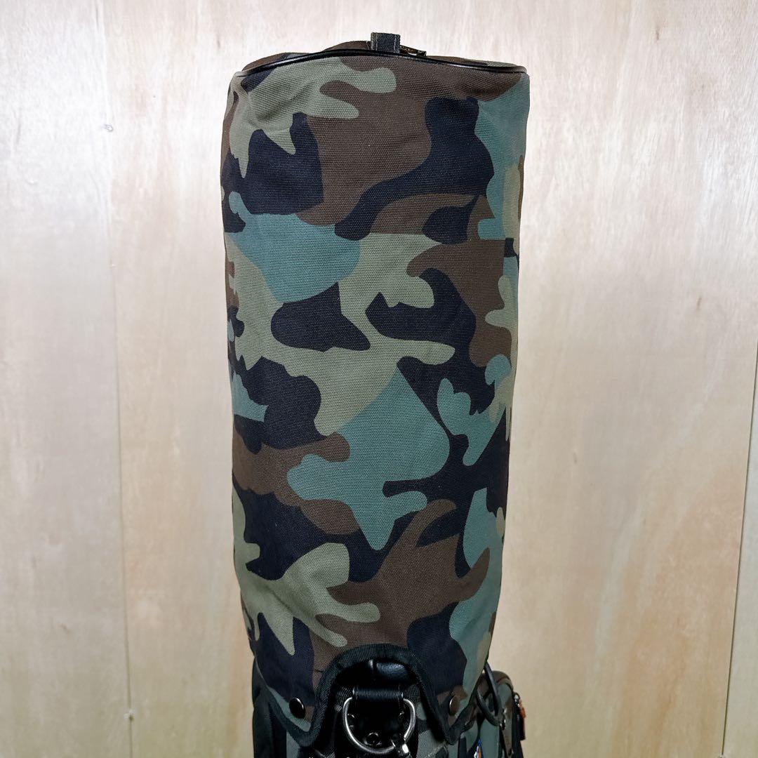 ラルフローレン RLX 迷彩柄 キャディバッグ スタンド式 ヘッドカバー付き