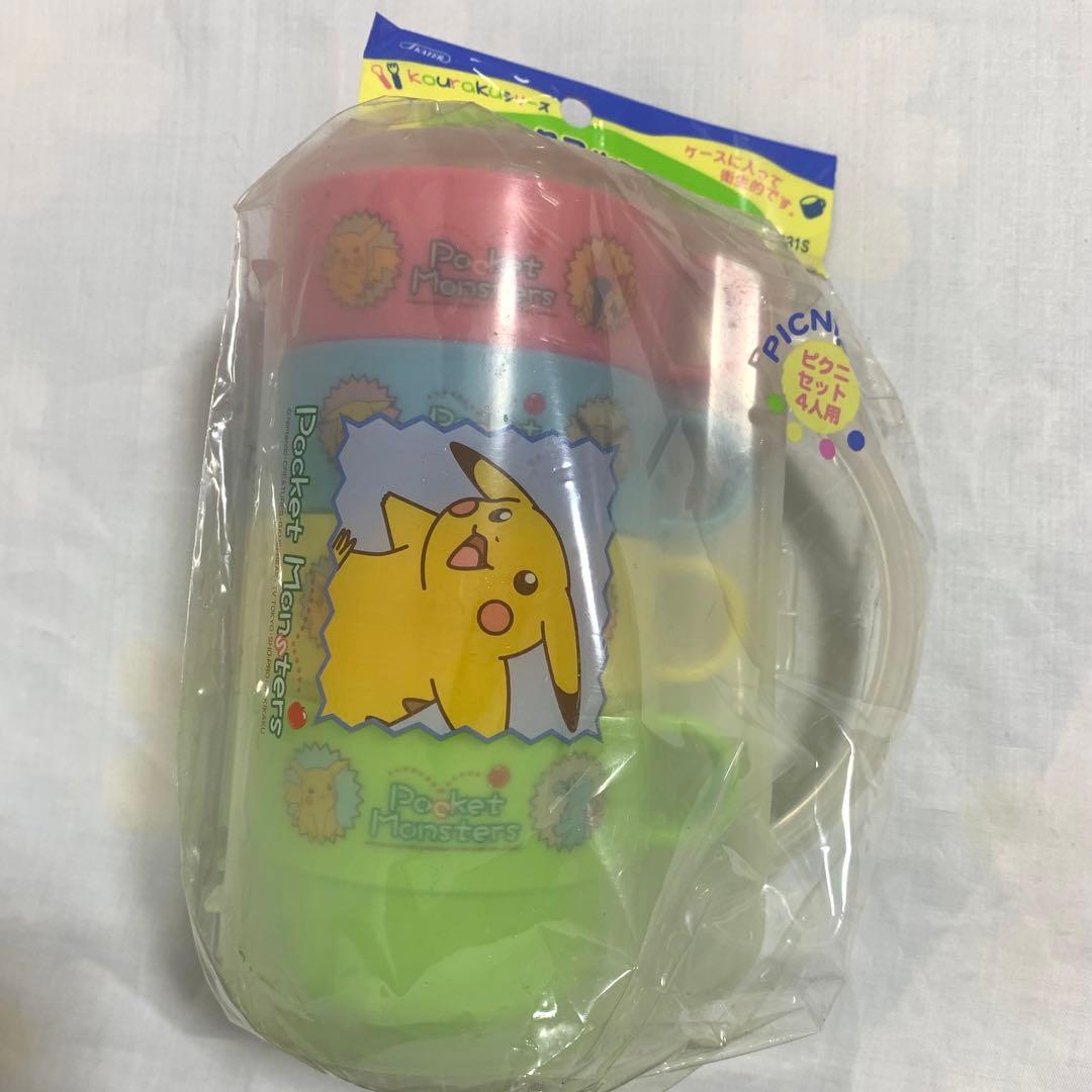 未使用品　ポケモン 金銀世代 ランチセット　バスケット付 当時物　Pokemon