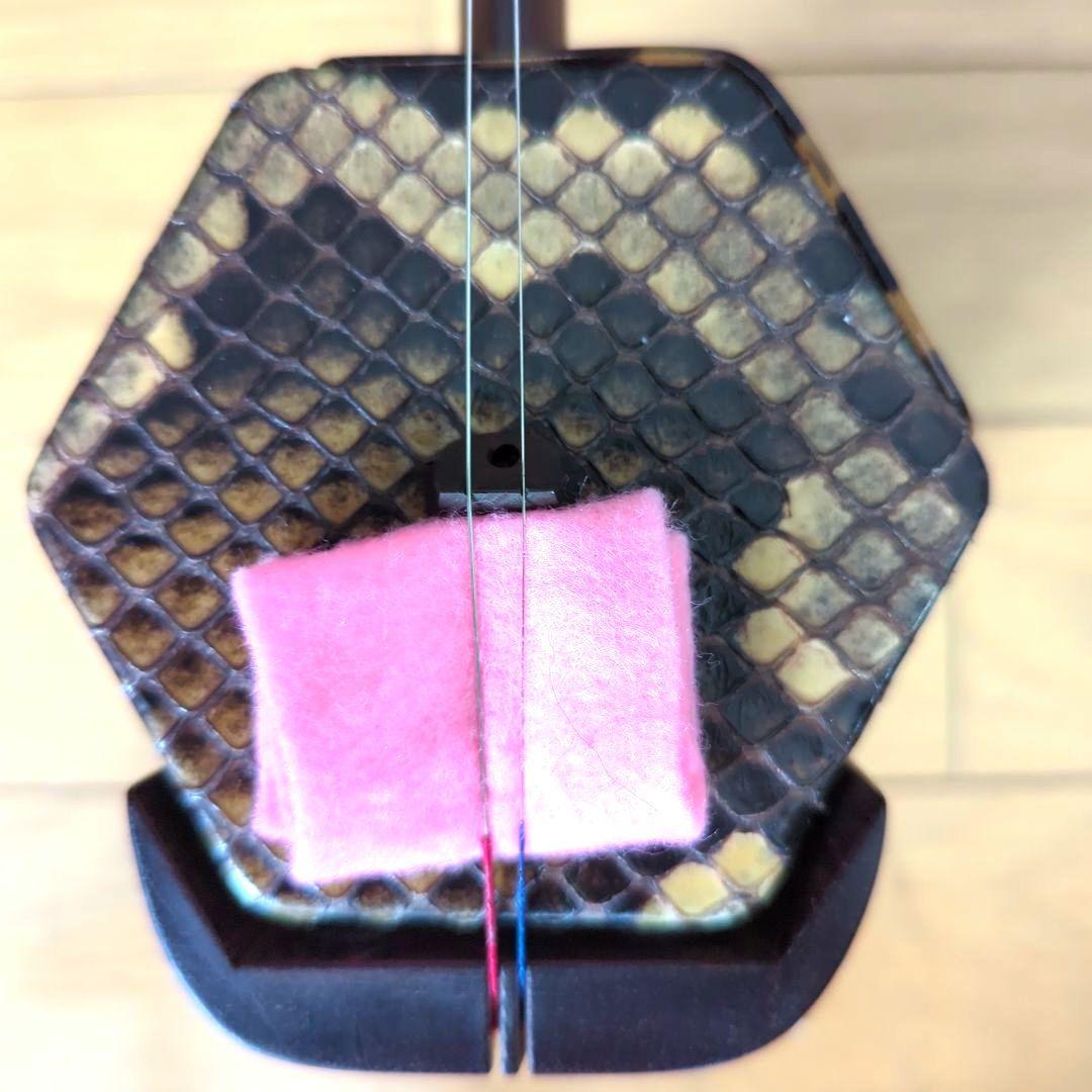 胡涵柔製作 最上級明清老紅木 未使用 螺鈿花 回紋頭 二胡5