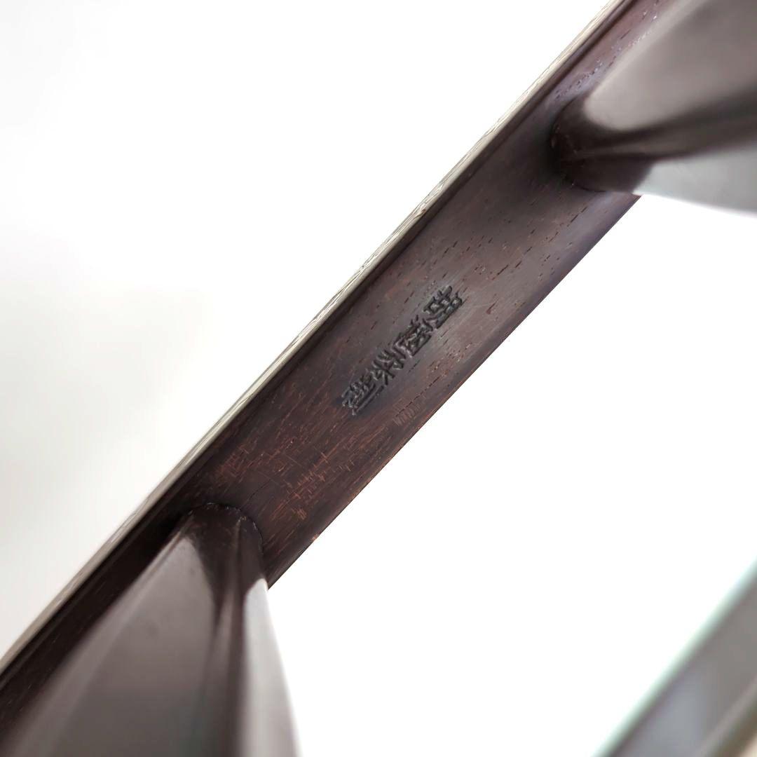 胡涵柔製作 最上級明清老紅木 未使用 螺鈿花 回紋頭 二胡5