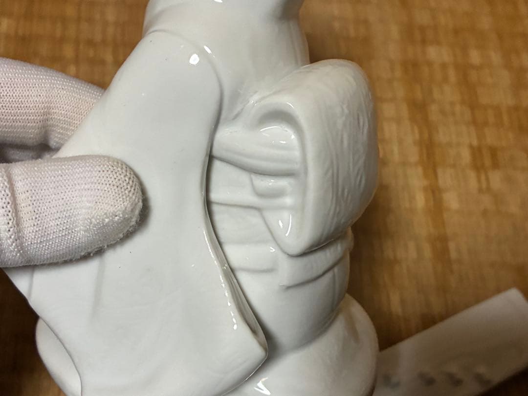 白磁 琴引き 和装 着物 乙女 女人像 揃い 三体揃い 時代物 古伊万里 出石焼