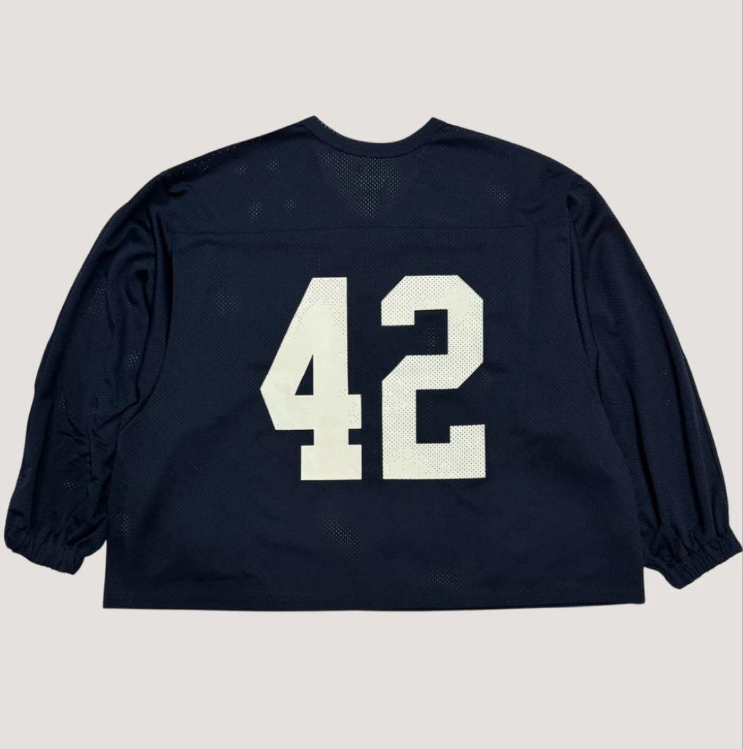 シャツ WOODBLOCK 42 MESH FOOTBALL LS SHIRT