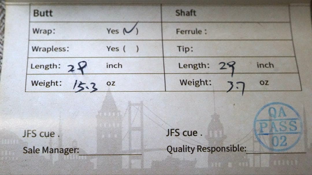 J.Flowers JF20-21 プレイングキュー