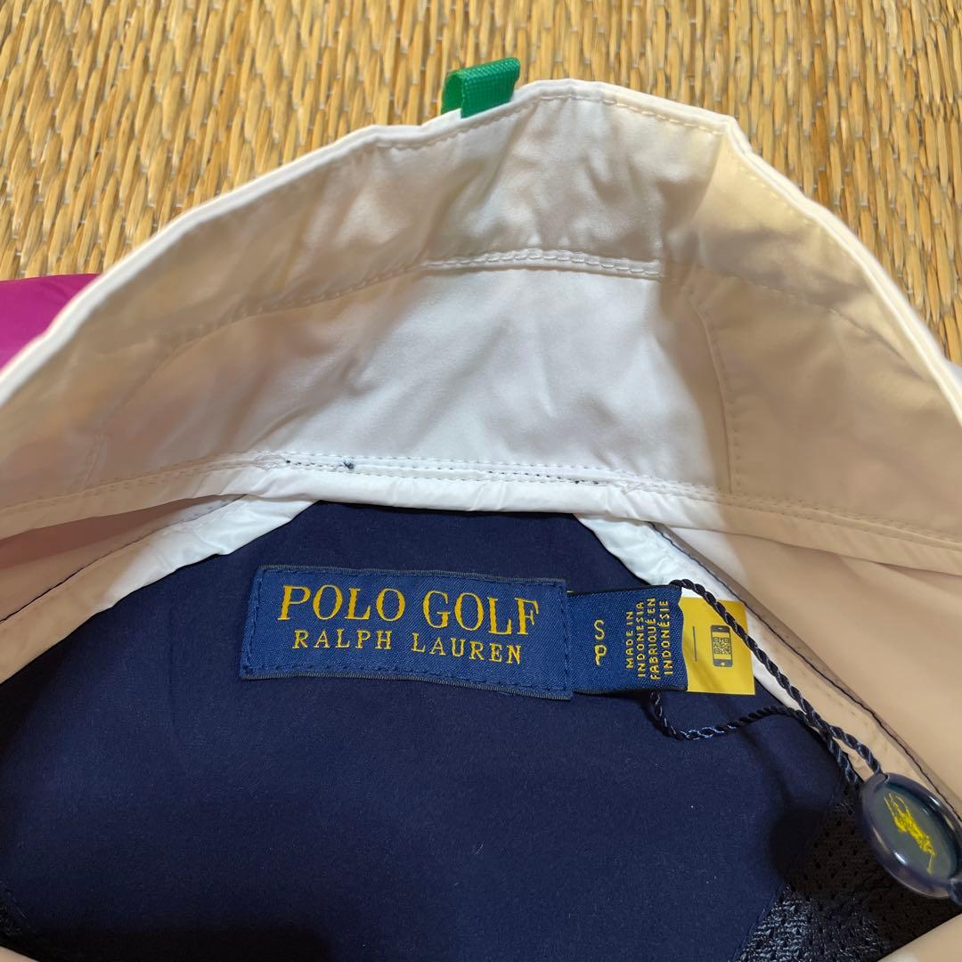 新品タグ付き ポロゴルフ マルチカラー ウェア Sサイズ ハーフジップアップ