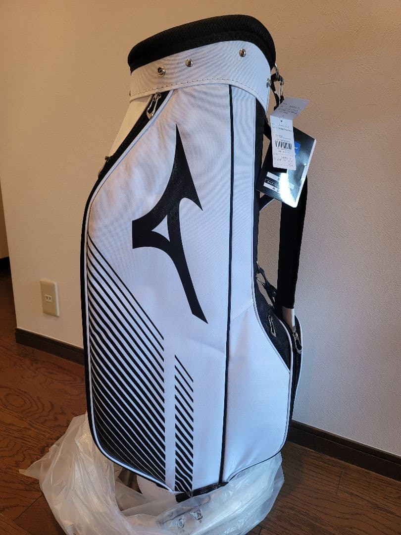 お値下【新品未使用】Mizuno ゴルフキャディバッグ 白黒