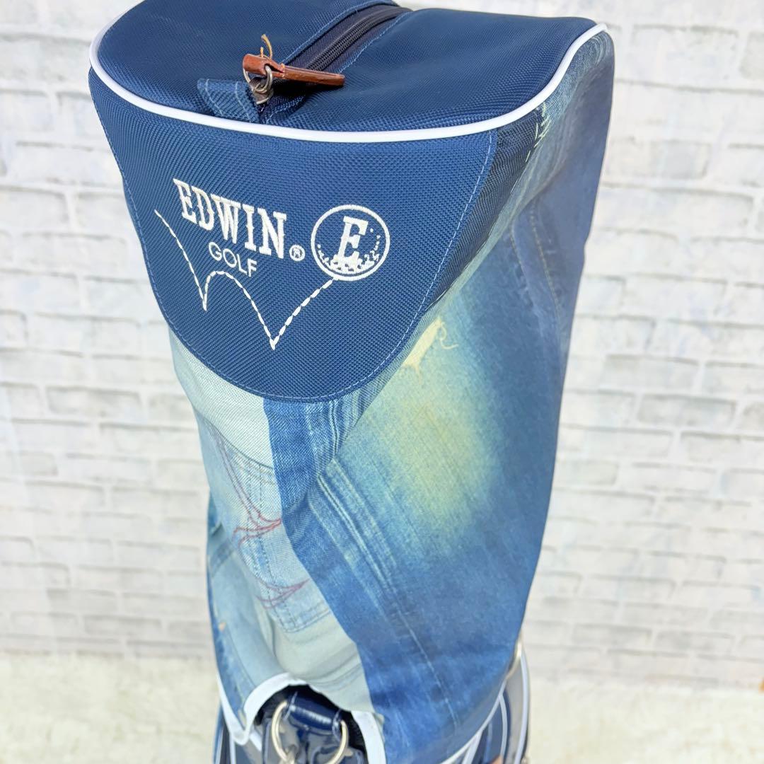 EDWIN デニム風 キャディバッグ 希少 エドウィン ジーパン ジーンズ 美品