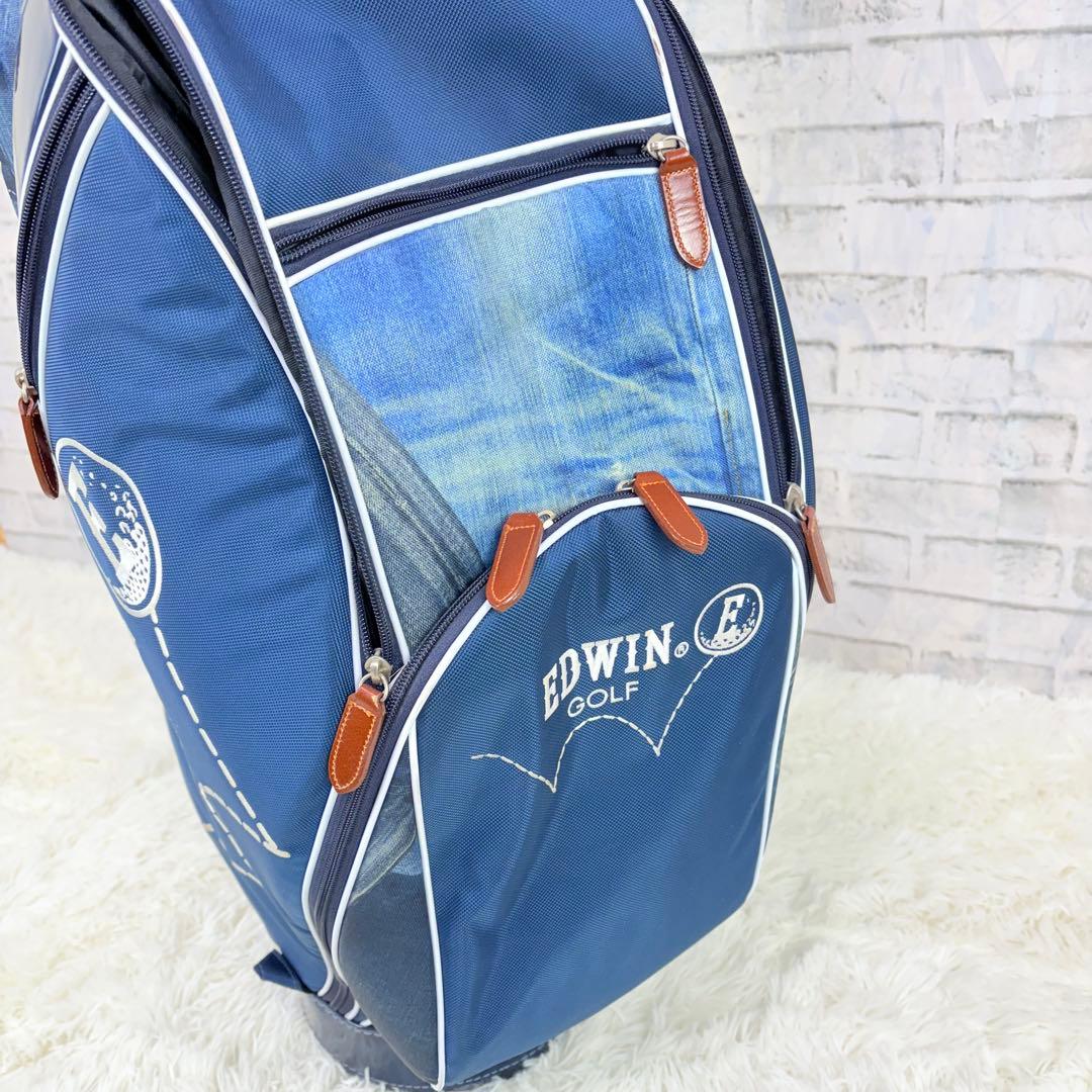 EDWIN デニム風 キャディバッグ 希少 エドウィン ジーパン ジーンズ 美品