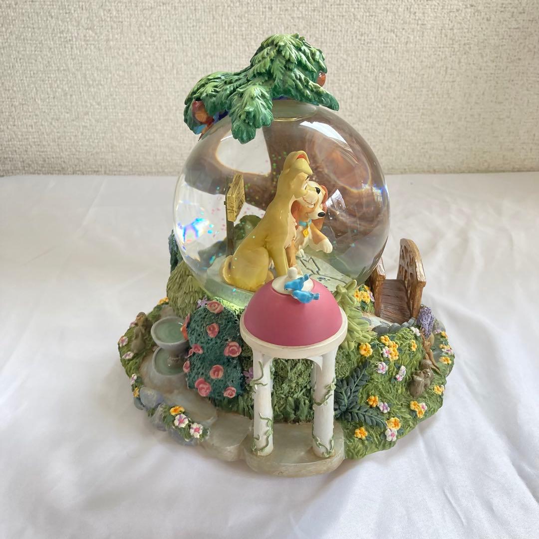 わんわん物語　スノードーム　オルゴール　ディズニー　スノーグローブ