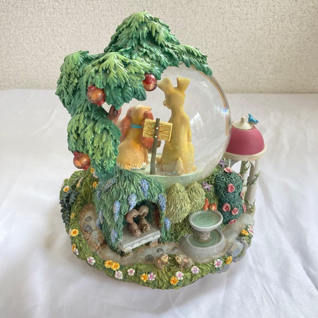 わんわん物語　スノードーム　オルゴール　ディズニー　スノーグローブ