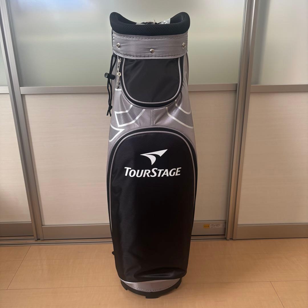 キャディバッグ グレー/ブラック