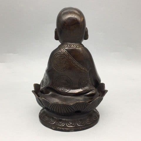 仏教美術 小坊主薫香炉 香道具 茶台置物 銅製品 装飾品 工芸品