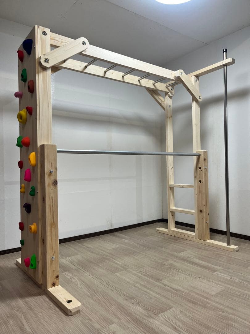 くうちゃん　室内　うんていタイプB ボルダリング　ステンレス　鉄棒