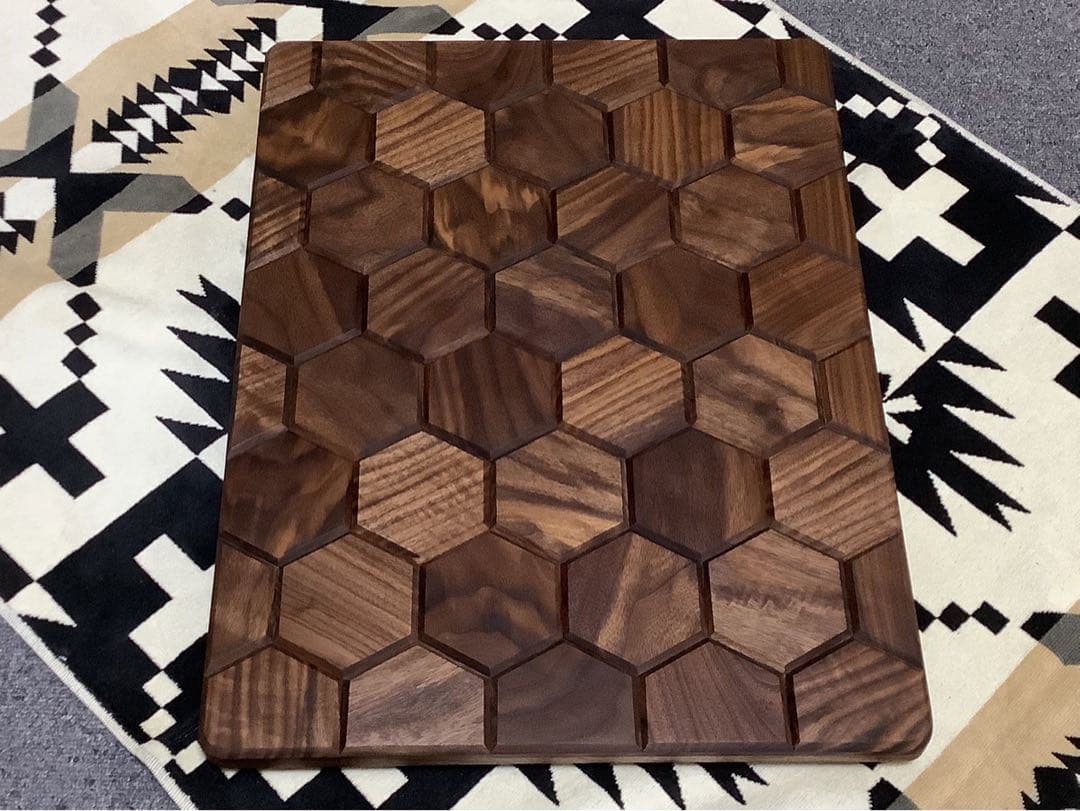 しげオーダー品　シェルコン50天板ヘキサゴン141 ウォールナット