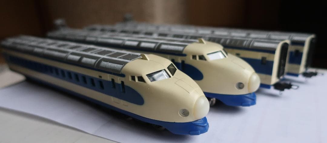 バンダイHOゲージ2503★ジャンク★立体新幹線ひかり号セット★