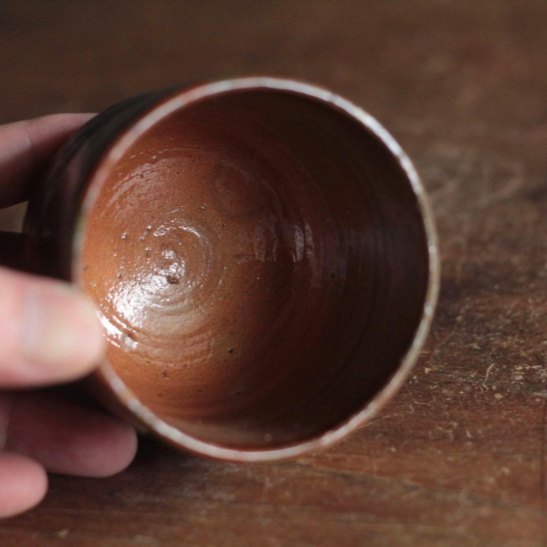 筒茶碗 須佐焼か？ 古美術 アンティーク 古道具 茶道具