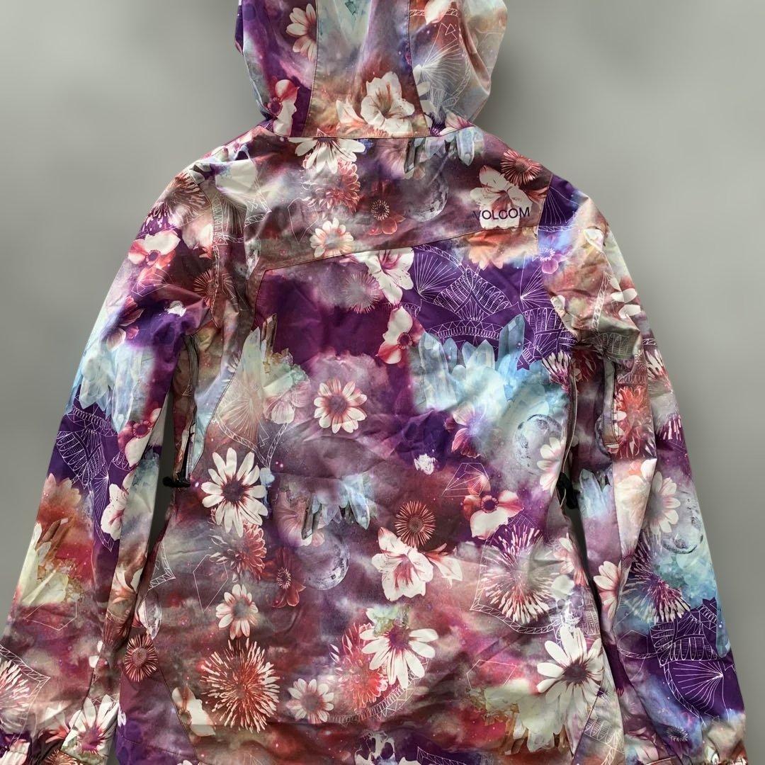 試着のみ✨VOLCOM　スノーボードウェア　ジャケット　花柄Sレディース