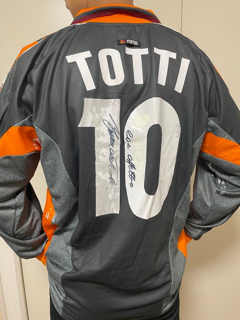 TOTTI 10 トッティ試合実使用シャツ ASローマ