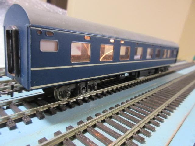 国鉄 20系特急形客車 中間車 4両セット HOゲージ (金属製・カツミ製）