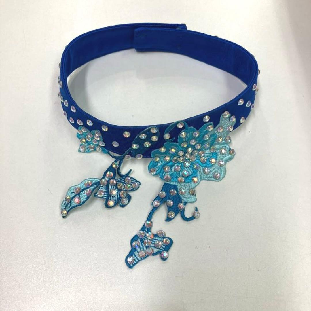 社交ダンス　モダンドレス　スタンダードドレス　ブルー