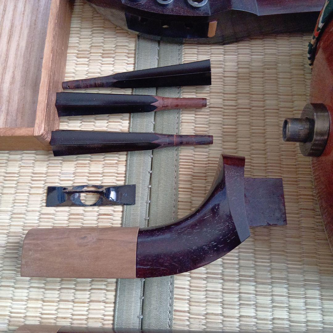 義太夫三味線本体 　文楽　木箱付き