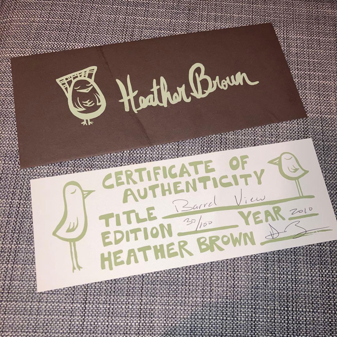 ヘザーブラウン Heather Brown ジクレー サイン入り バレルビュー