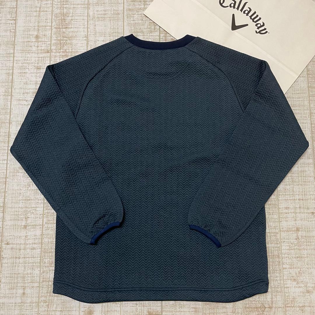 新品 キャロウェイ トラヴィスマシュー スウェット 胸ポケ ネイビー Lサイズ