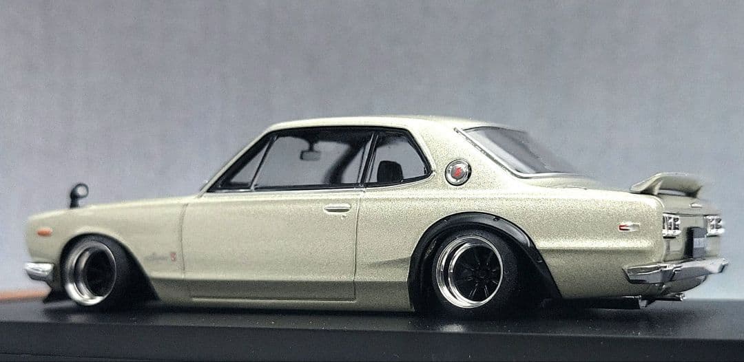 1/43　スカイライン改　ハコスカ2Dr　ワタナベ　ホイール　アルミ製　深リム